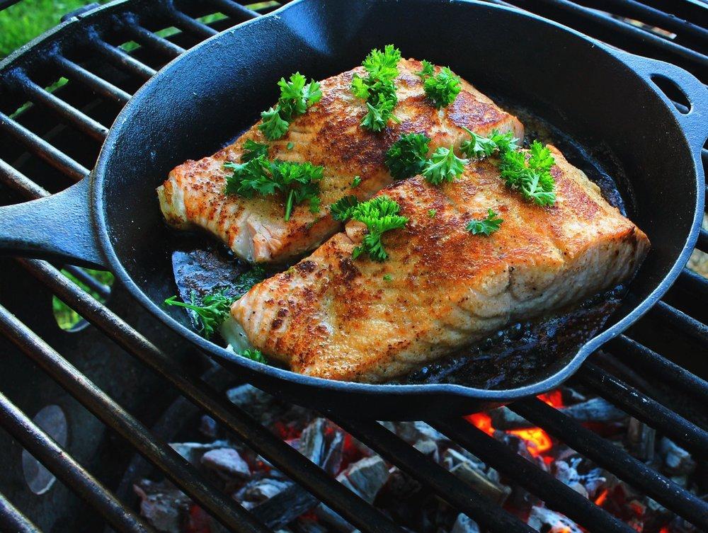 Cast Iron Skillet Salmon is one of the easiest ways to cook salmon on the grill. 