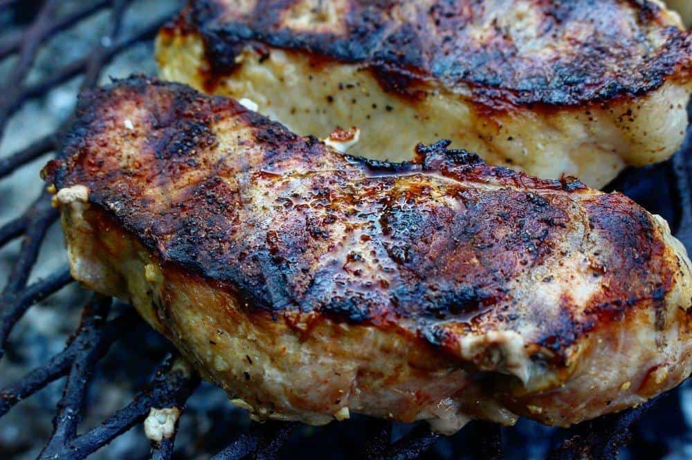  The crust on these pork chops! 