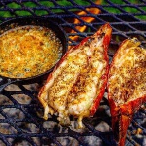 lobster tail with butter sauce