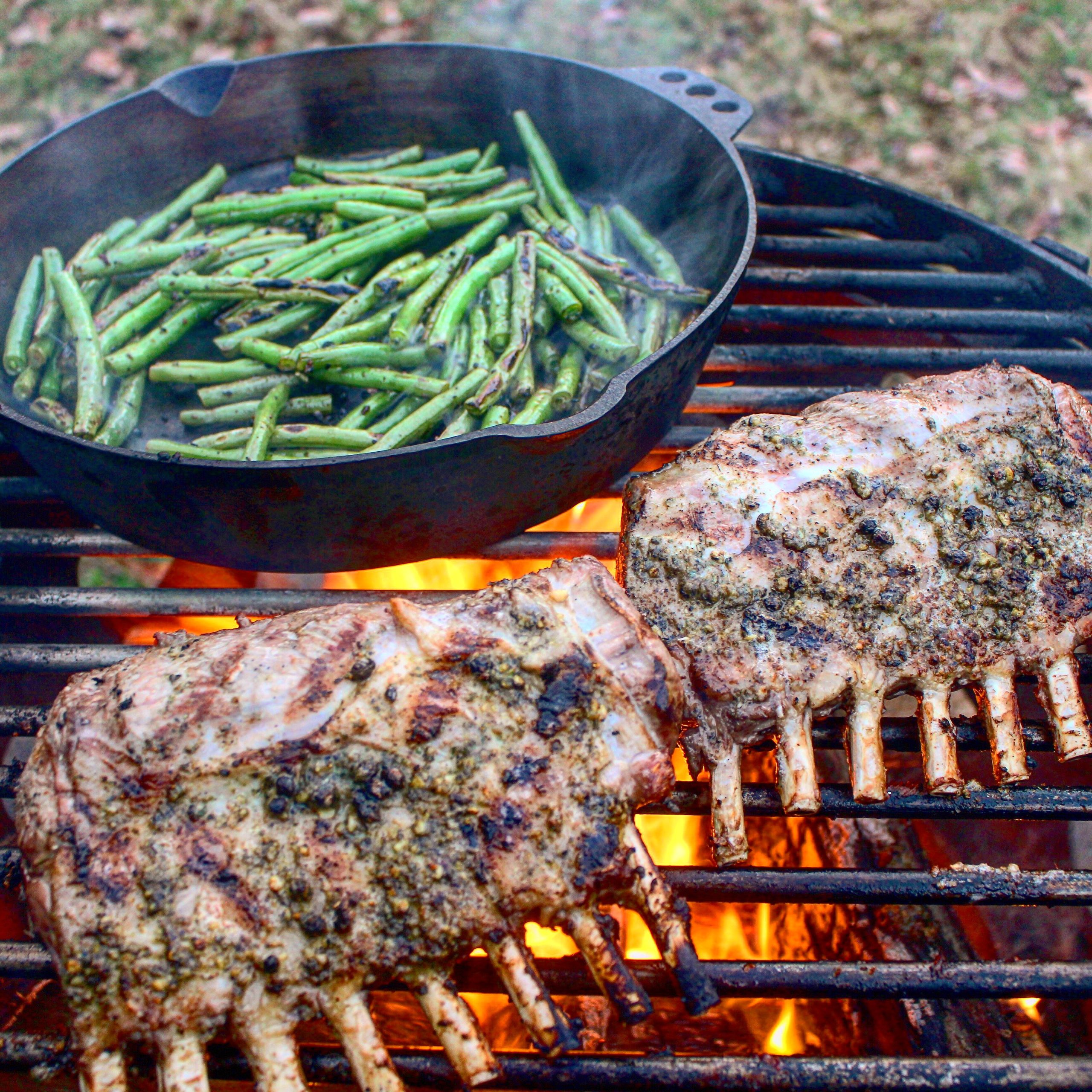 smoked rack of lamb