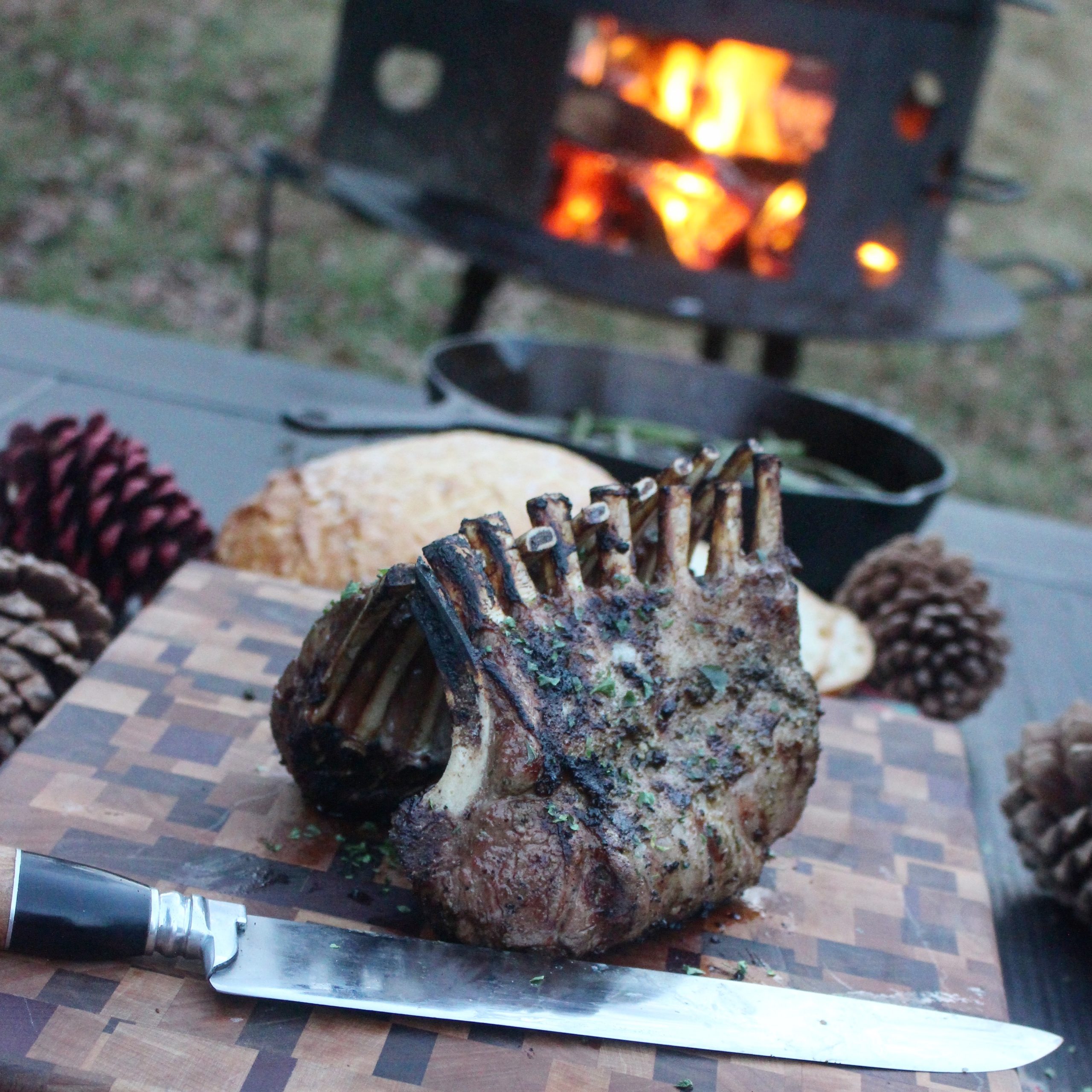 Smoked Rack of Lamb