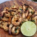 Chile lime shrimp ready to eat