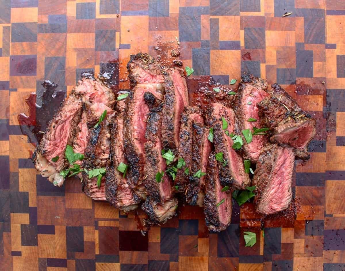 Charred Bison Ribeye Over The Fire Cooking