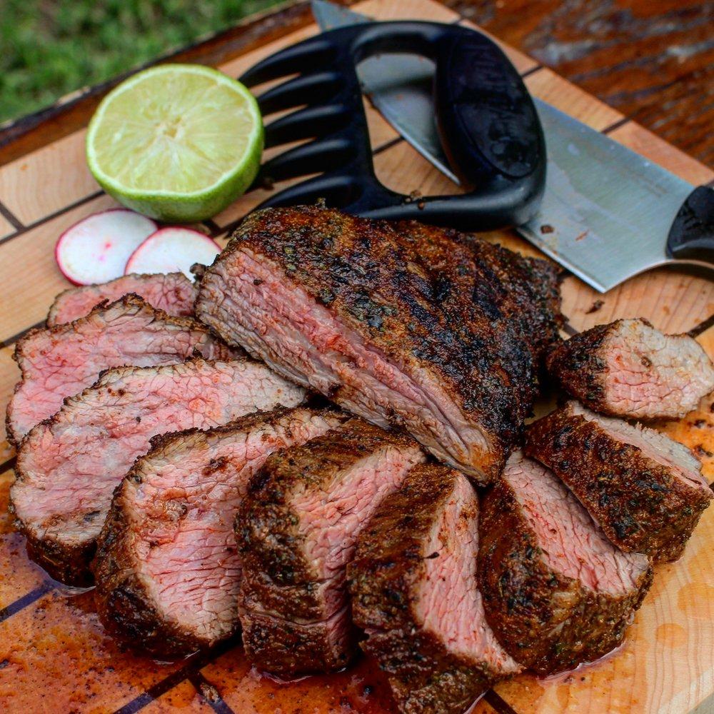  Tri-tip sliced and ready to eat! 