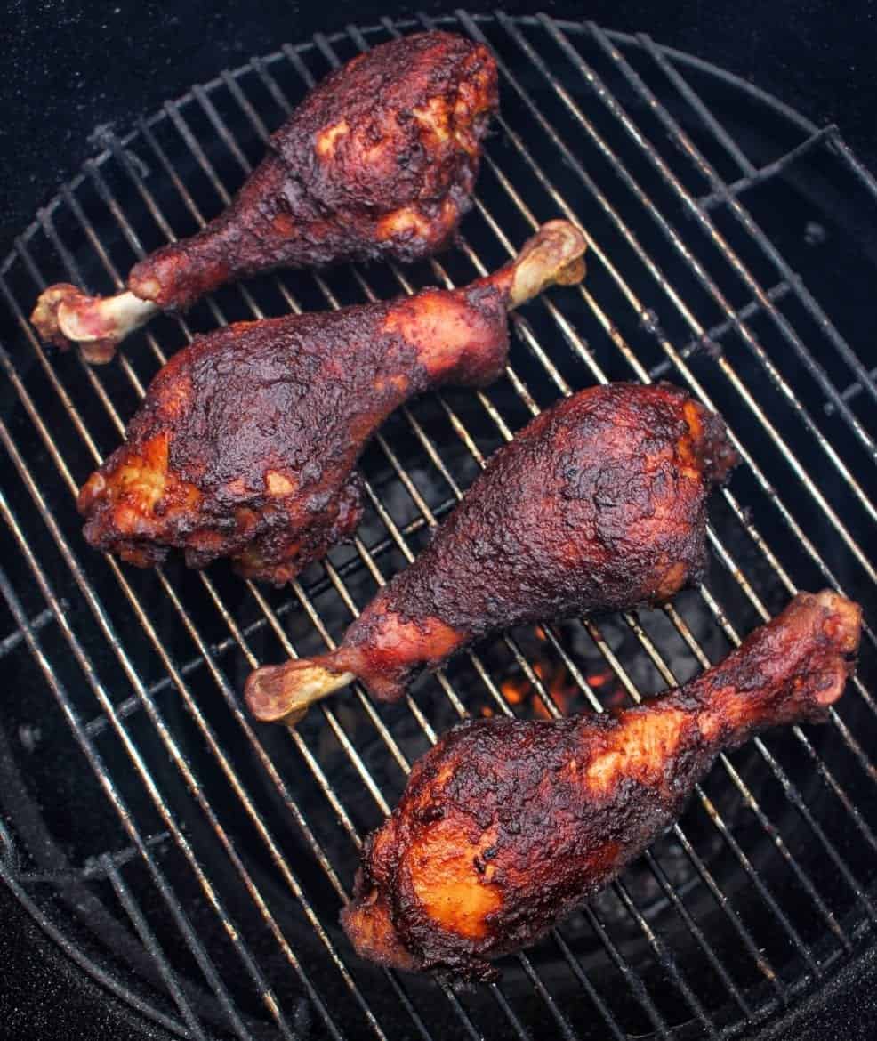 Bbq Turkey Legs Over The Fire Cooking