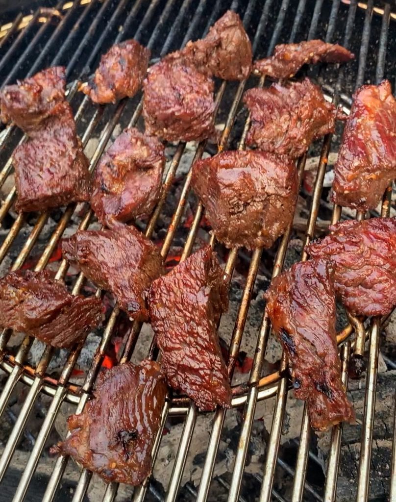 Flap Steak Tips on the Grill