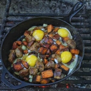 chorizo sweet potato hash