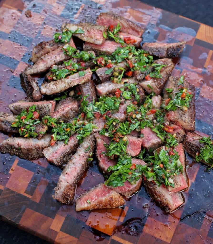 Wagyu Secreto Steak with Roasted Chimichurri