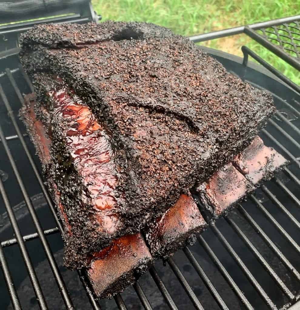 Beef ribs on smoker best sale