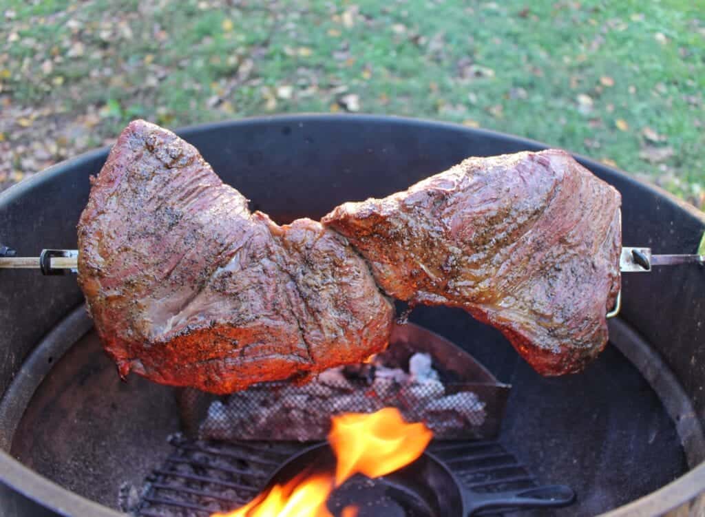 Garlic Parmesan Rotisserie Tri-Tip