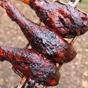 Honey Fire Rotisserie Turkey Legs