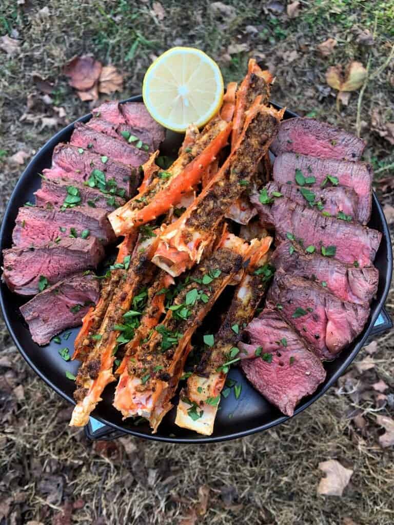 Wood Plank Surf and Turf