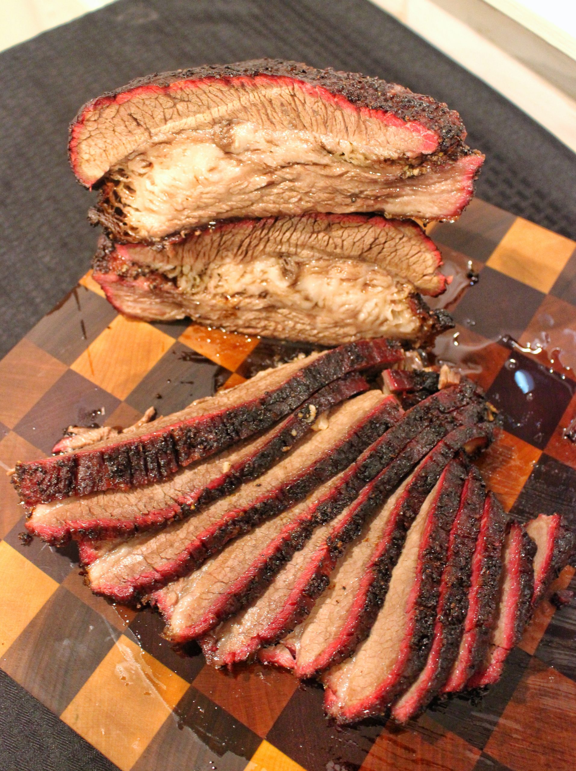 Hot and Fast Brisket sliced and then served. 