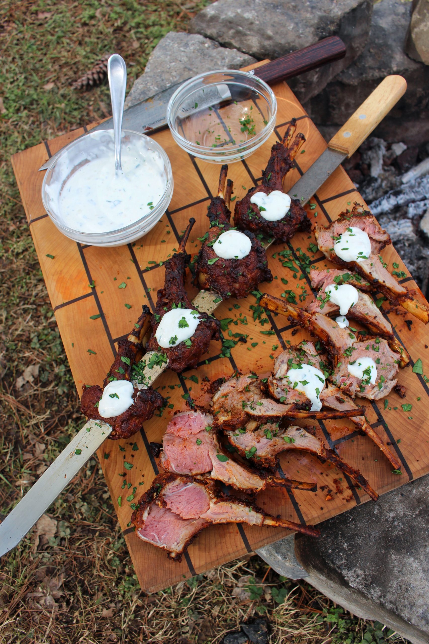 Harissa Rack Of Lamb Kebabs Recipe