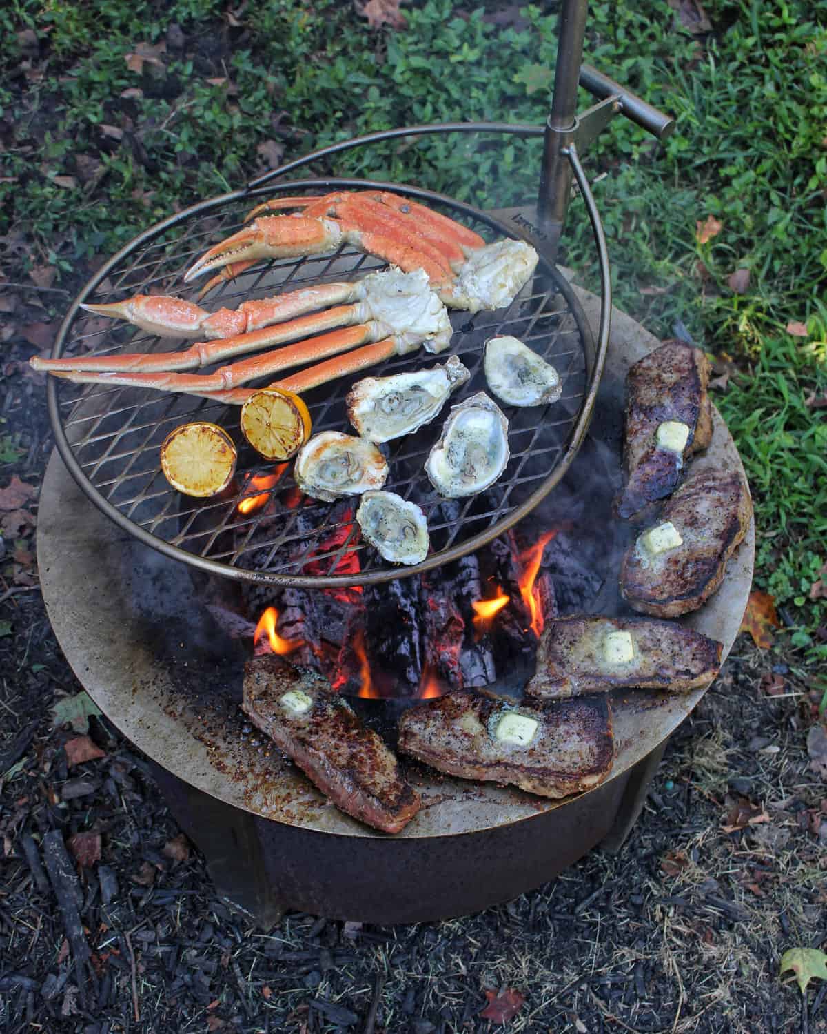 BBQ,.. Smoker and Firepit in one! what a cool combo to have in the back  yard.