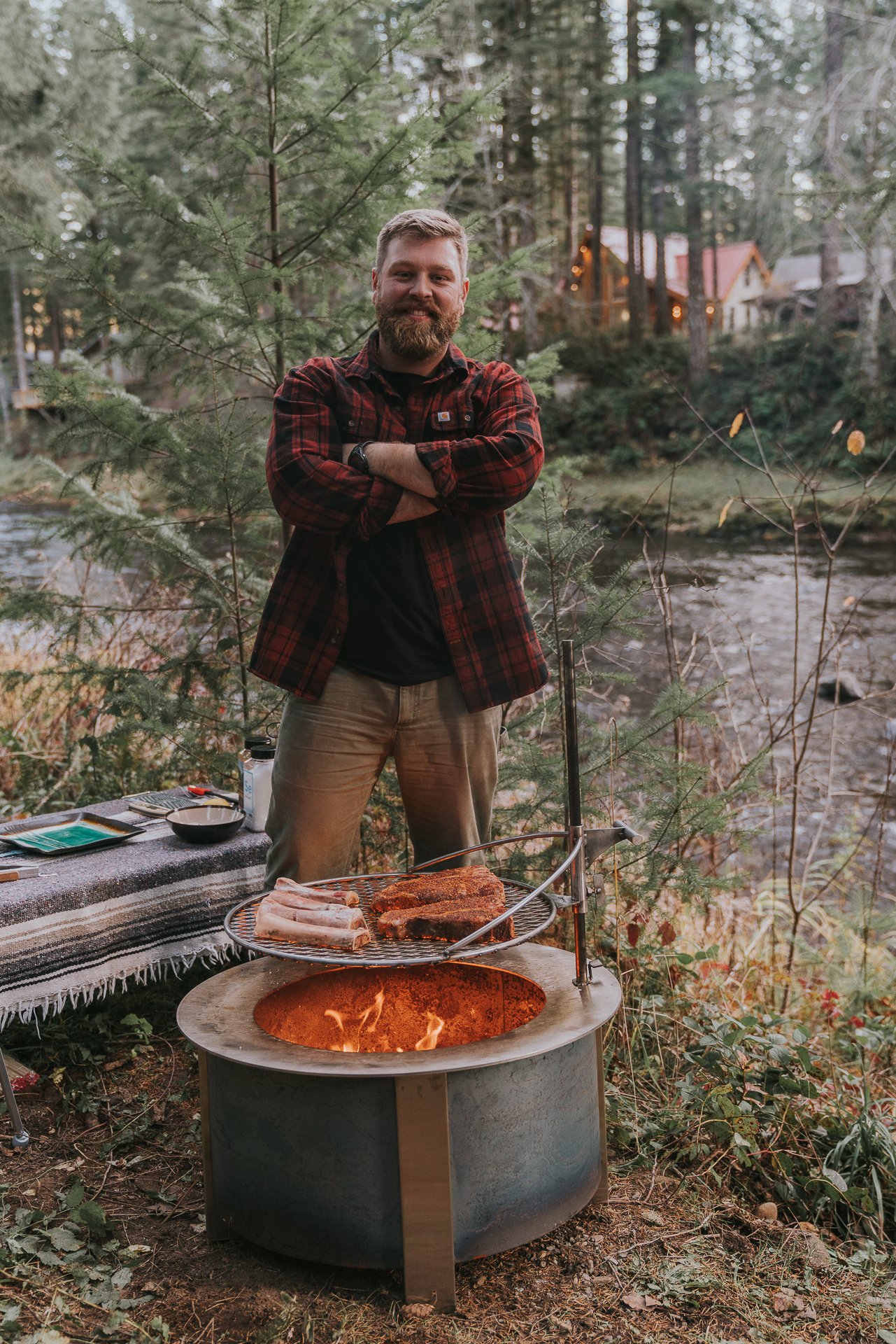 Cooking over a fire pit hotsell