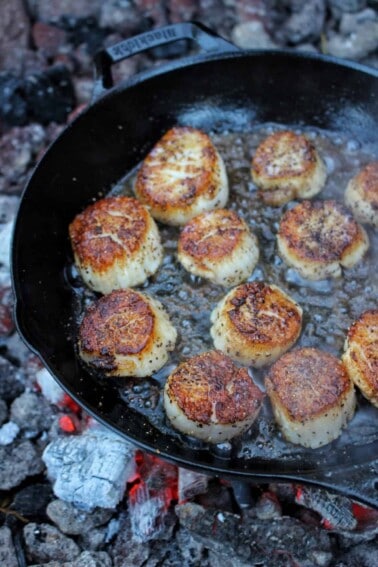Brown Sugar and Guinness Scallops