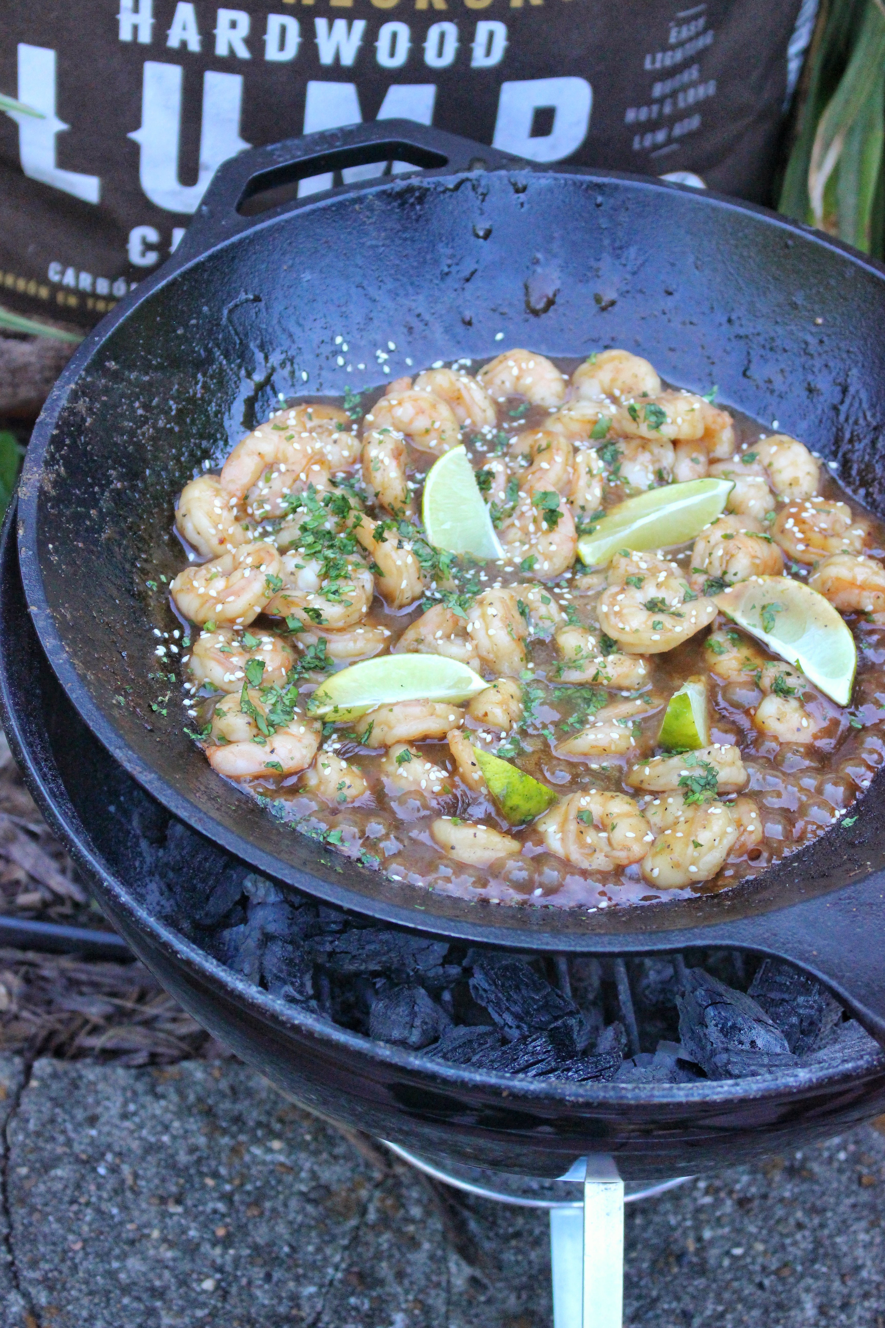 rum and cola shrimp