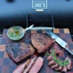 Smoked Picanha with Spicy Smoked Chimichurri
