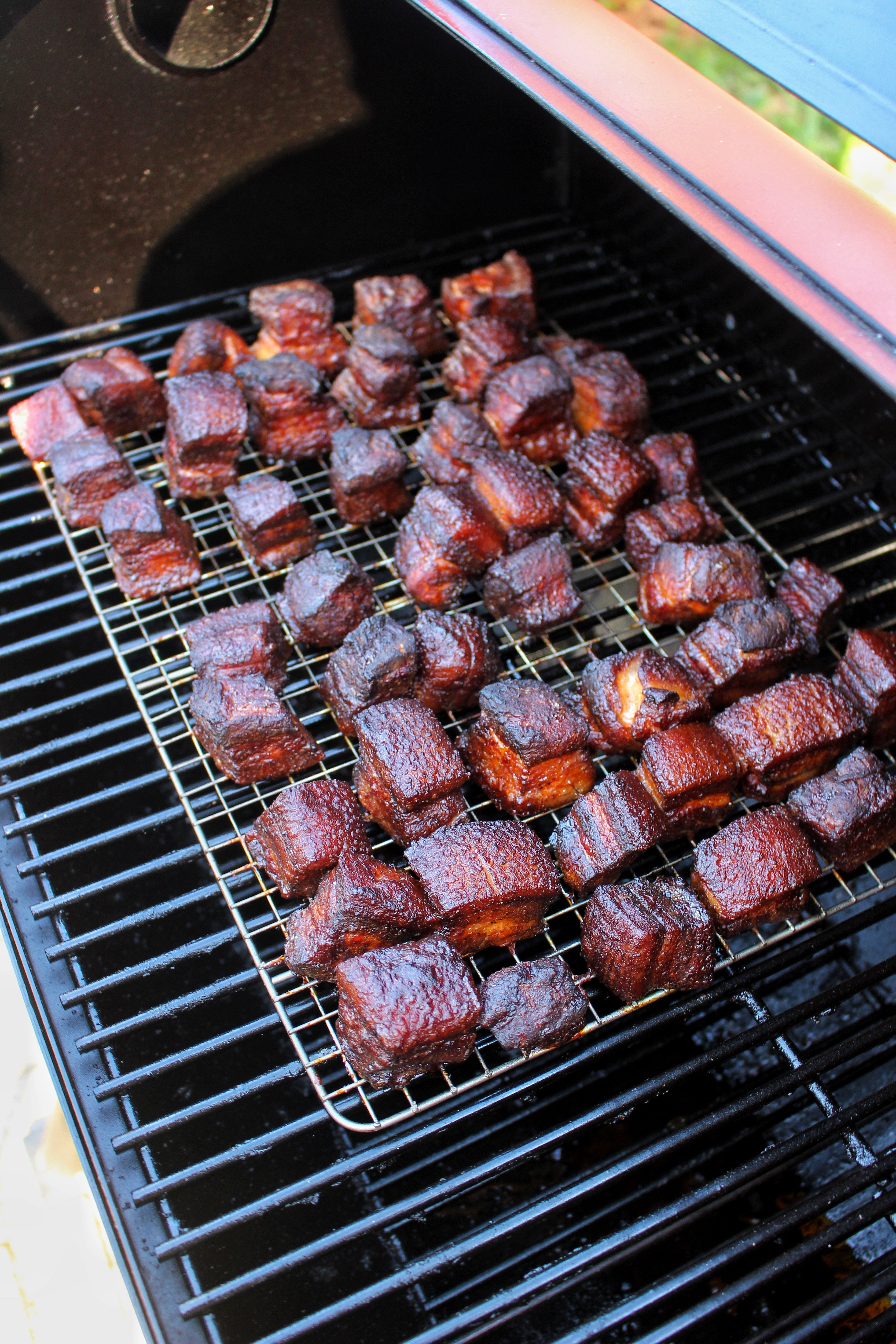 maple bourbon pork belly burnt ends