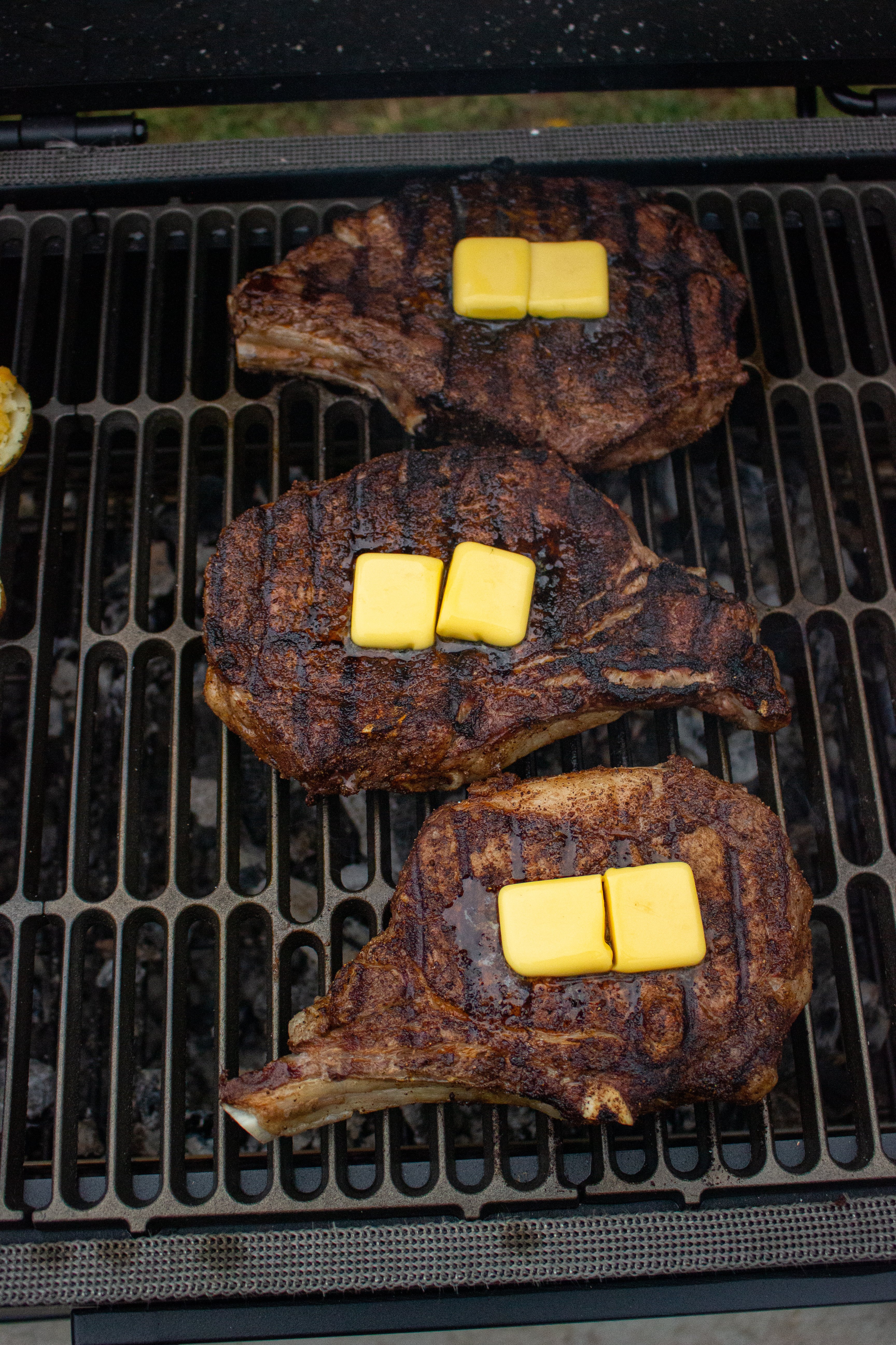 chipotle espresso crusted ribeyes