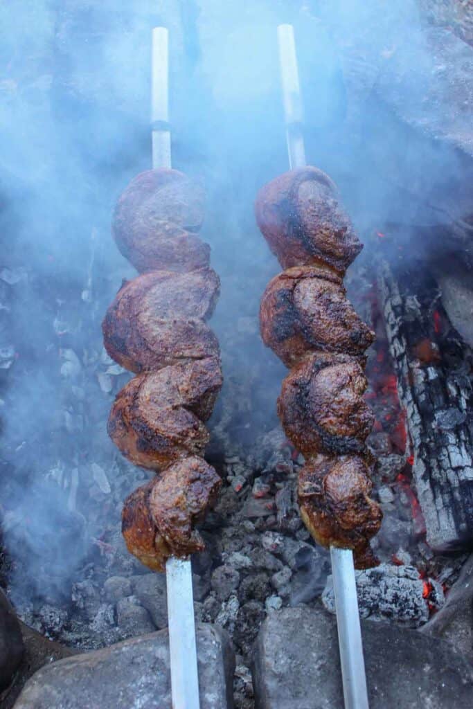 Skewered Picanha with Salsa Vinaigrette Over The Fire Cooking