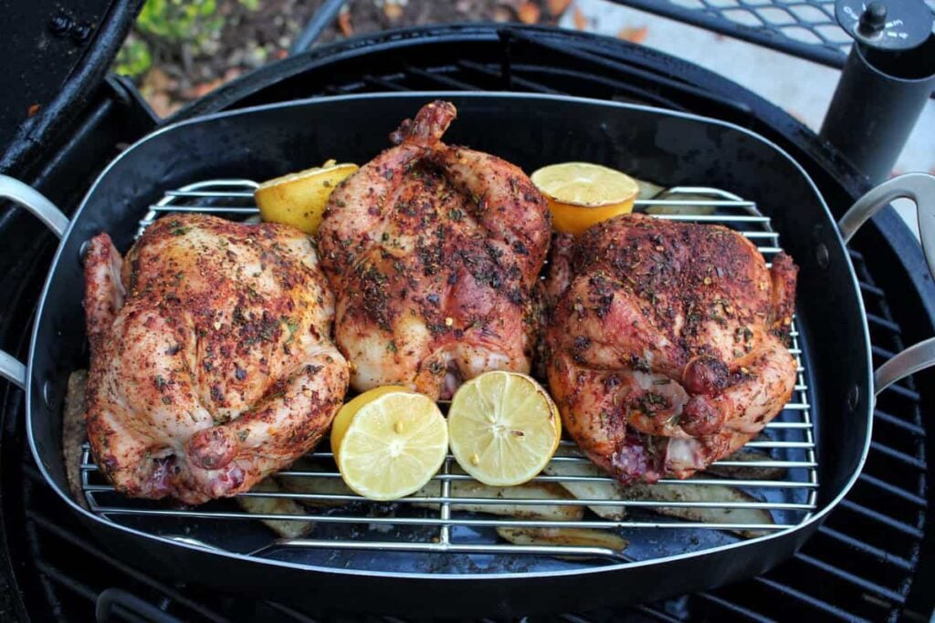 Herb Encrusted Cornish Hens Over The Fire Cooking