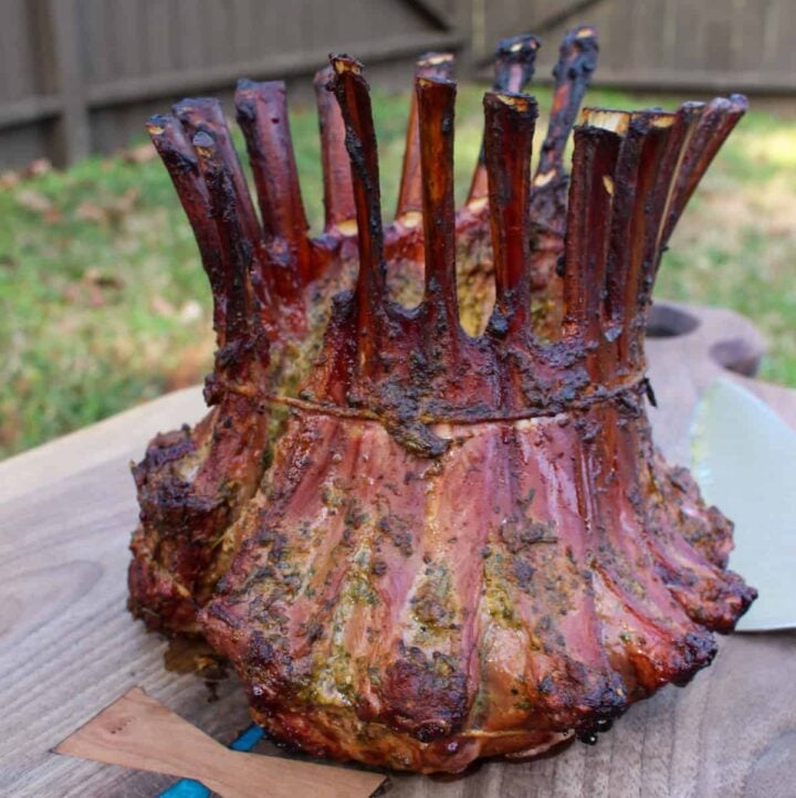 Lamb Crown Roast - Over The Fire Cooking