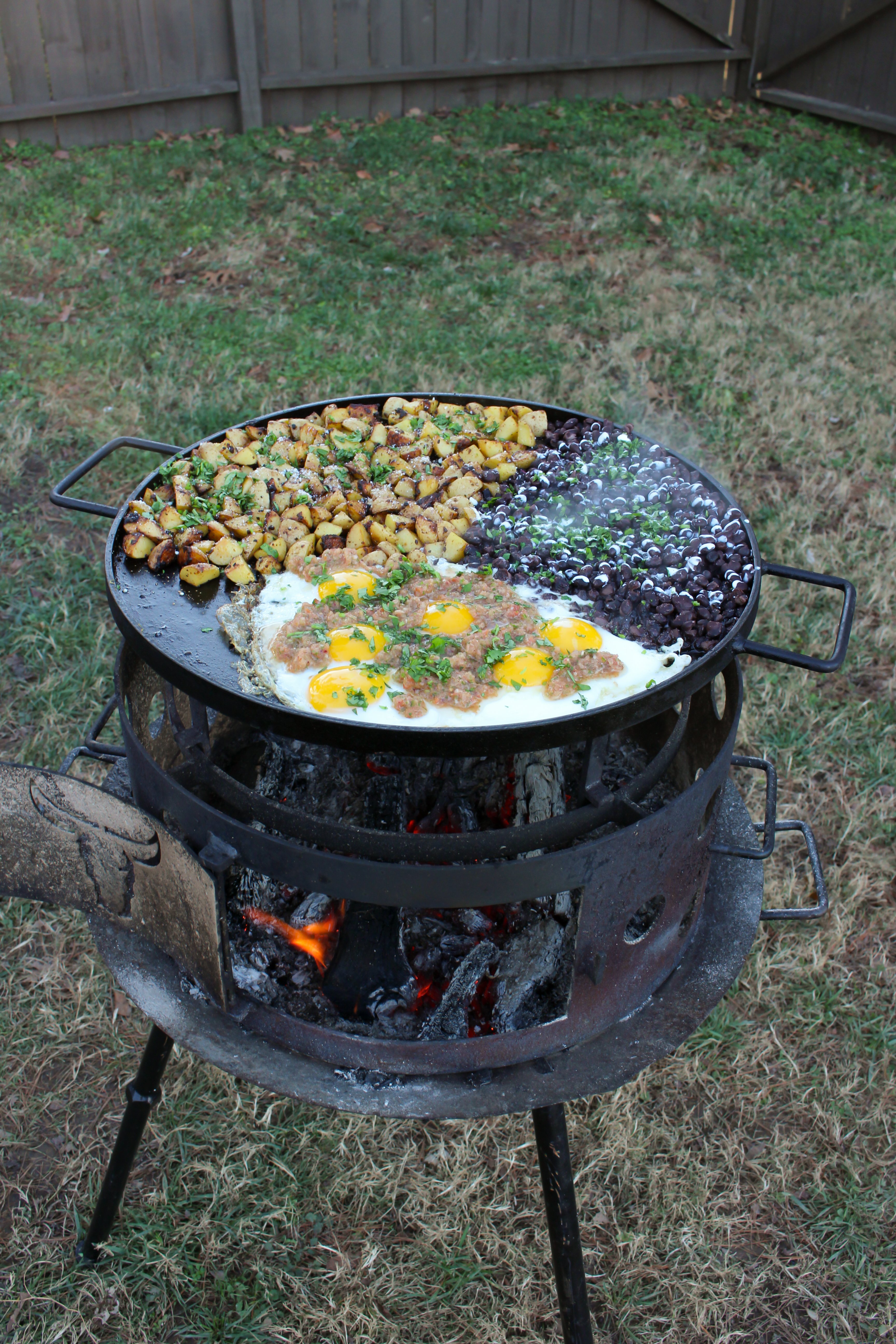 Breakfast Skillet Platter - Over The Fire Cooking