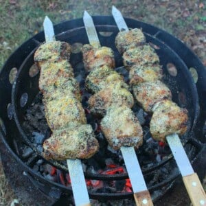 parmesan herb pork loin skewers