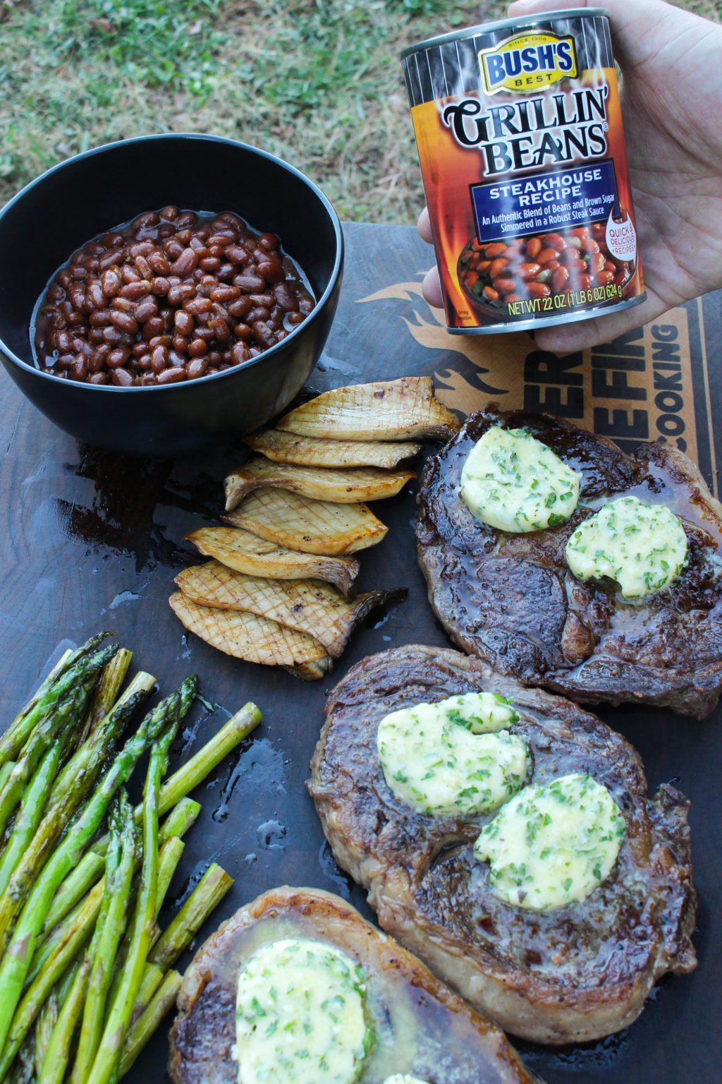 Steakhouse Ribeyes with Horseradish Butter Over The Fire Cooking