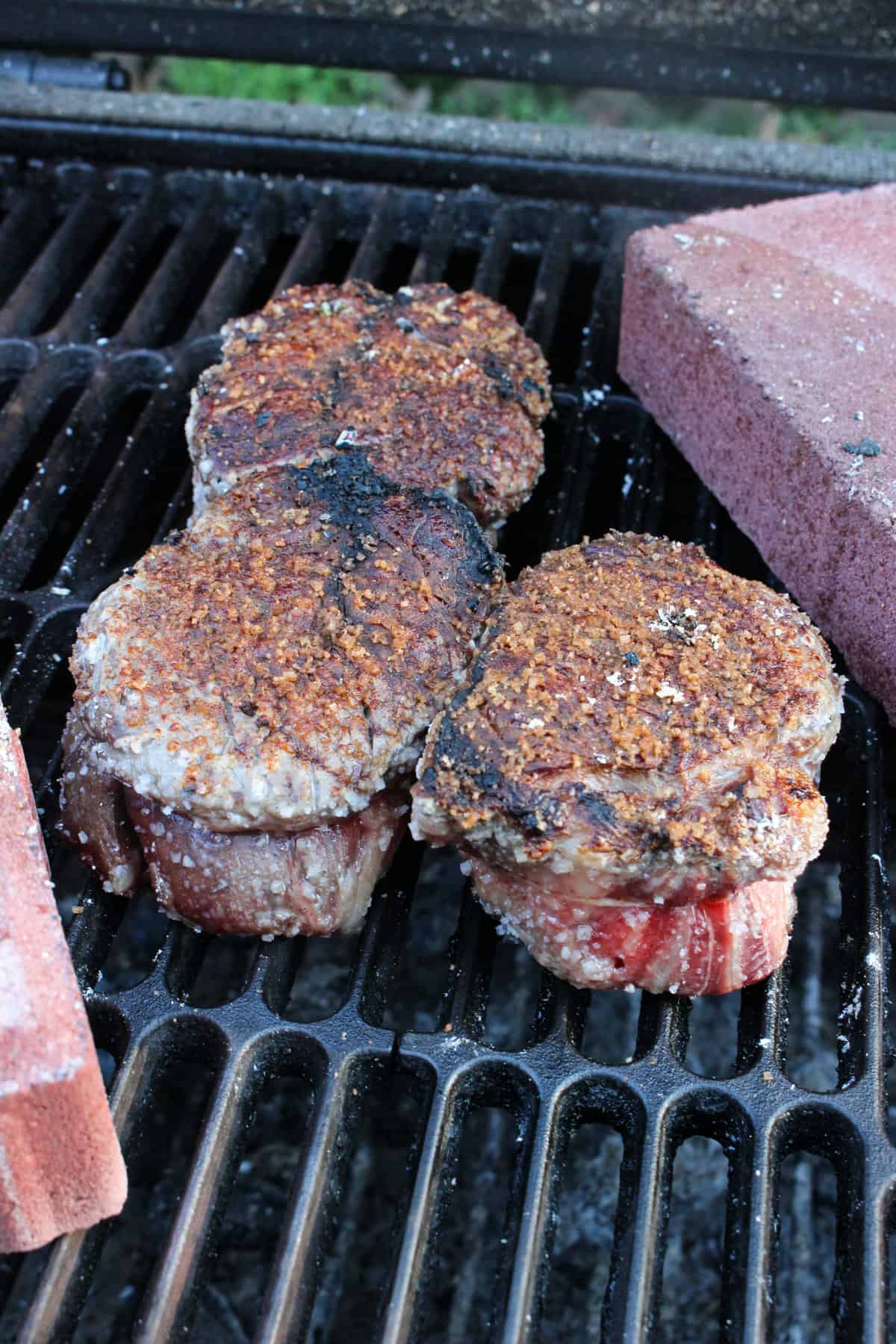 Charcoal Broiled Filet Mignon Over The Fire Cooking