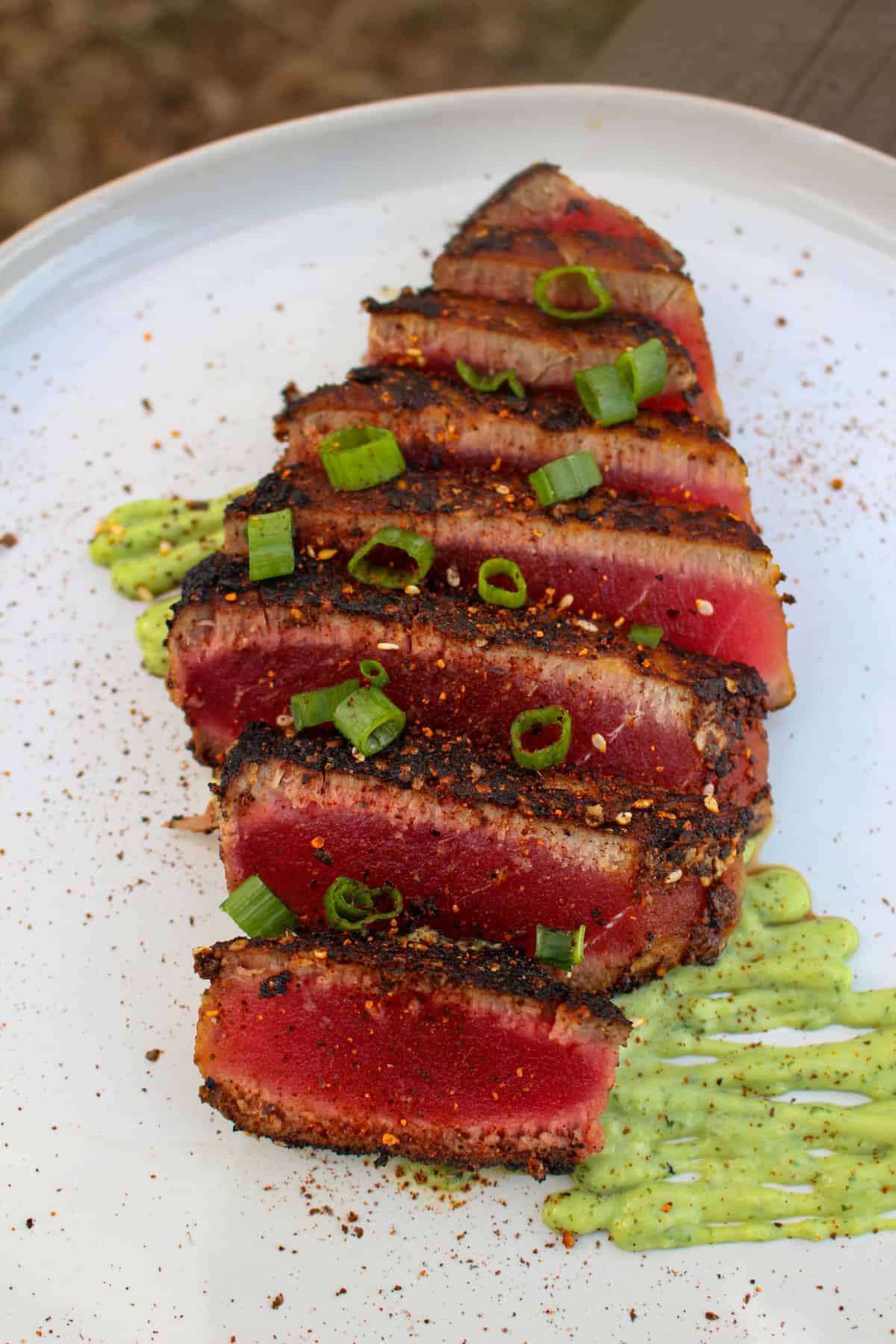 Togarashi Seared Tuna with Wasabi Avocado