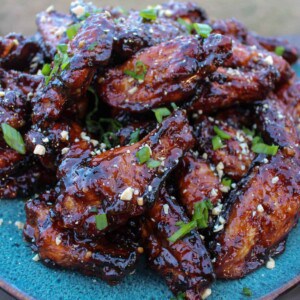 Smoked Peanut Butter and Jelly Wings
