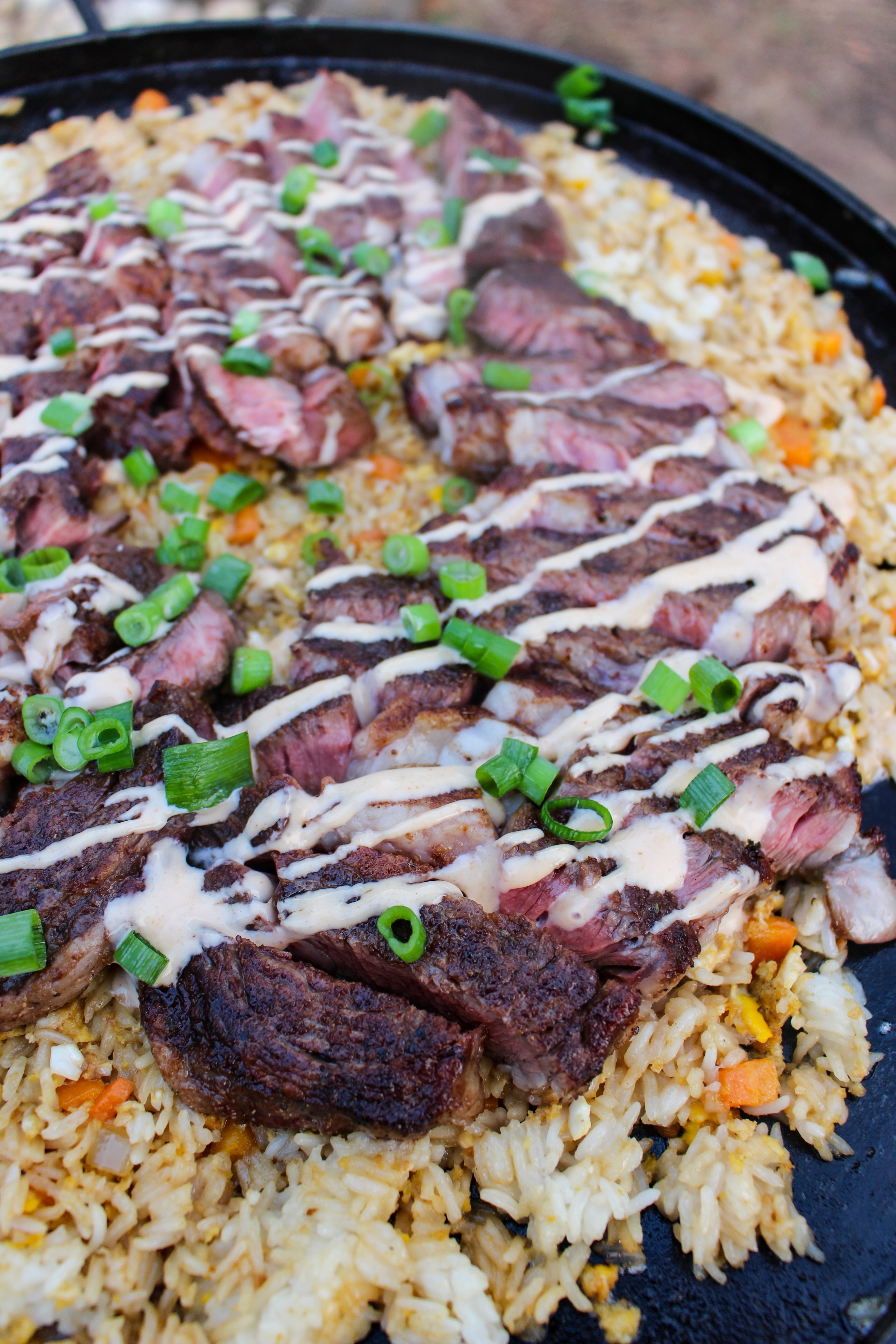 Umami Ribeyes with Steakhouse Fried Rice