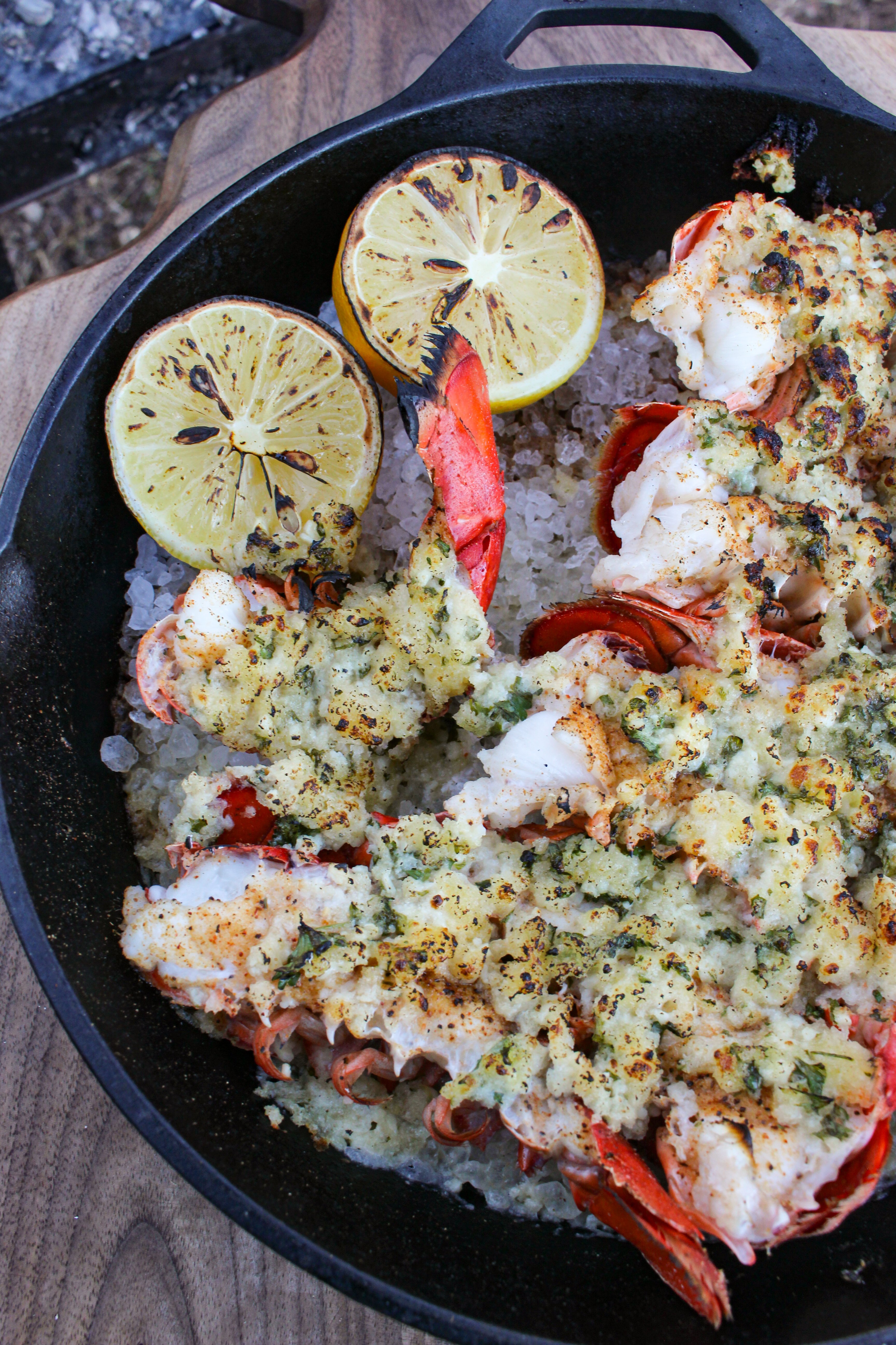 Parmesan Crusted Lobster Tails