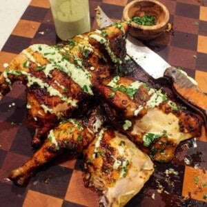 Rotisserie Chicken with Spicy Cilantro Mayo