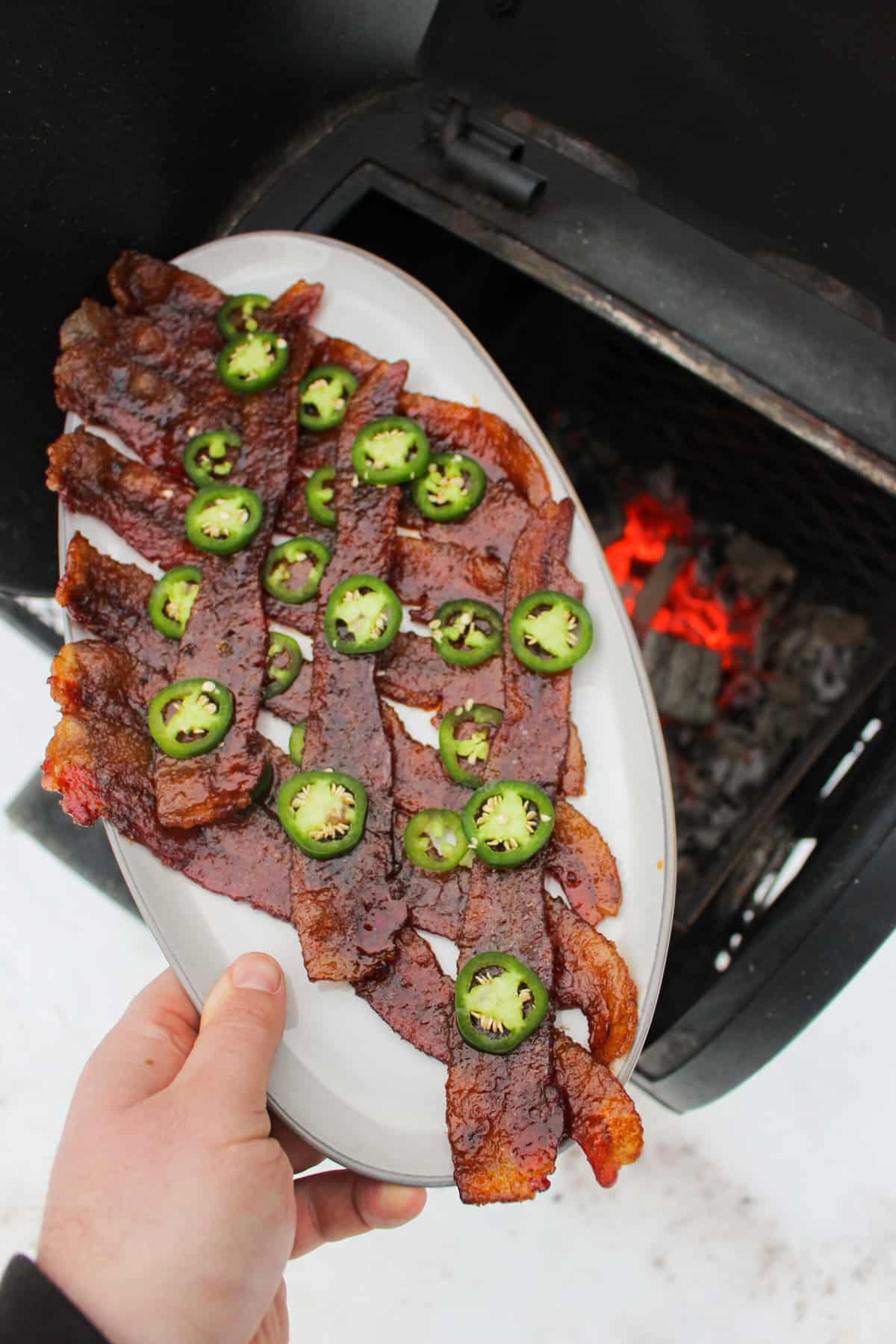 Spicy Maple Bourbon Candied Bacon