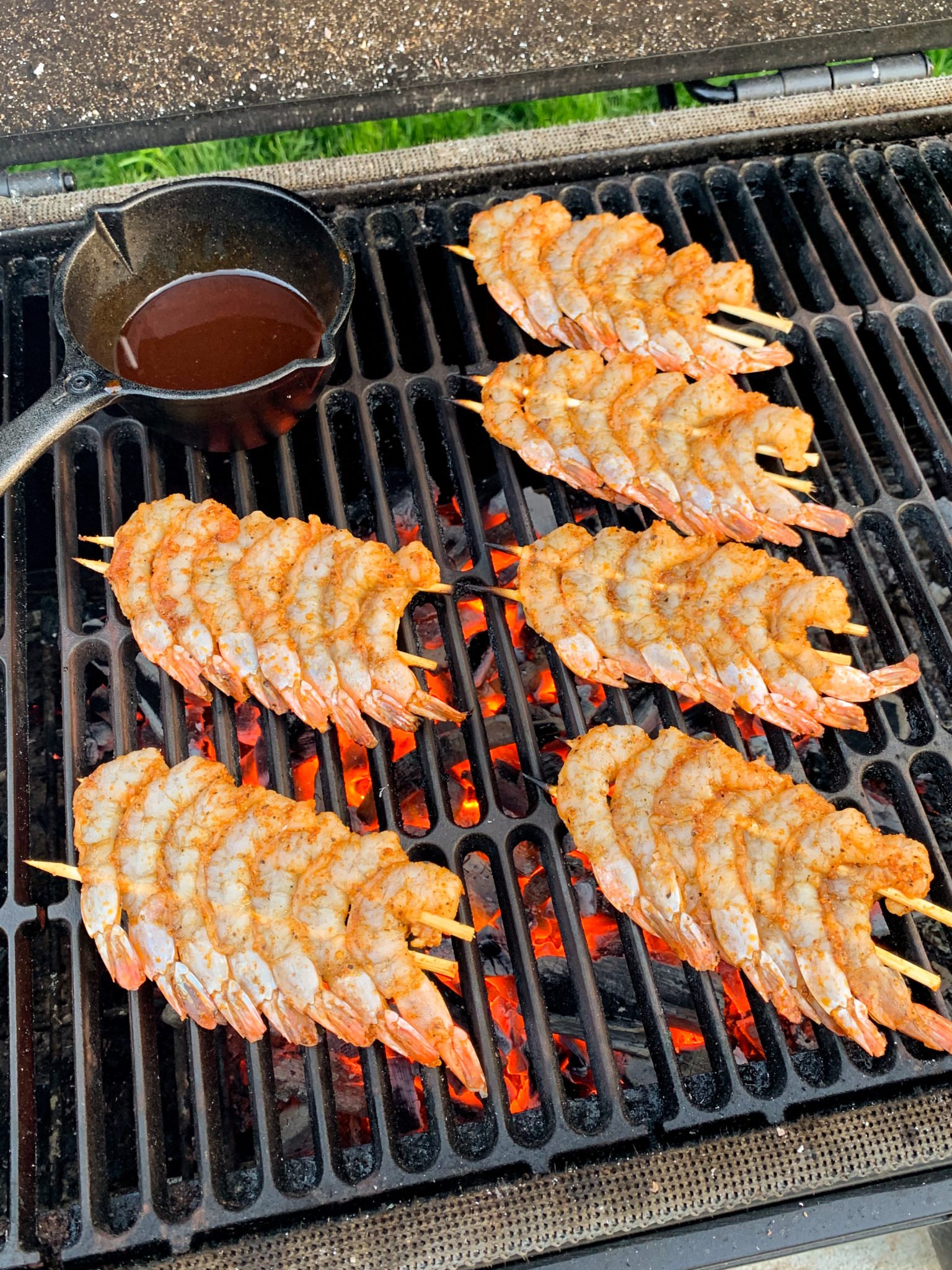 Honey Sriracha BBQ Shrimp