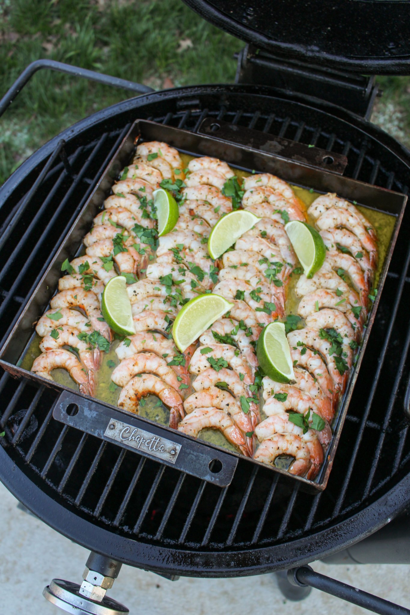 smoked tequila butter shrimp