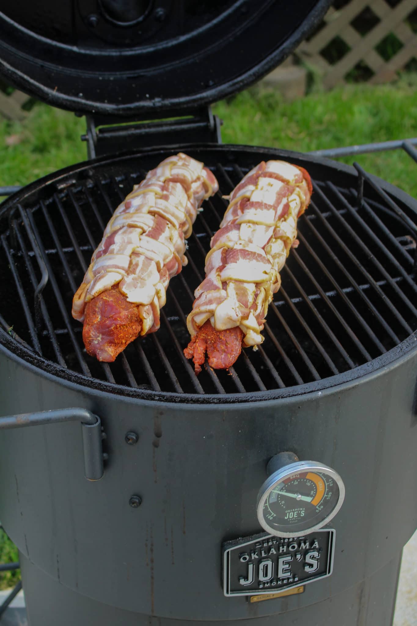 Bacon Wrapped Honey Cajun Pork Tenderloin