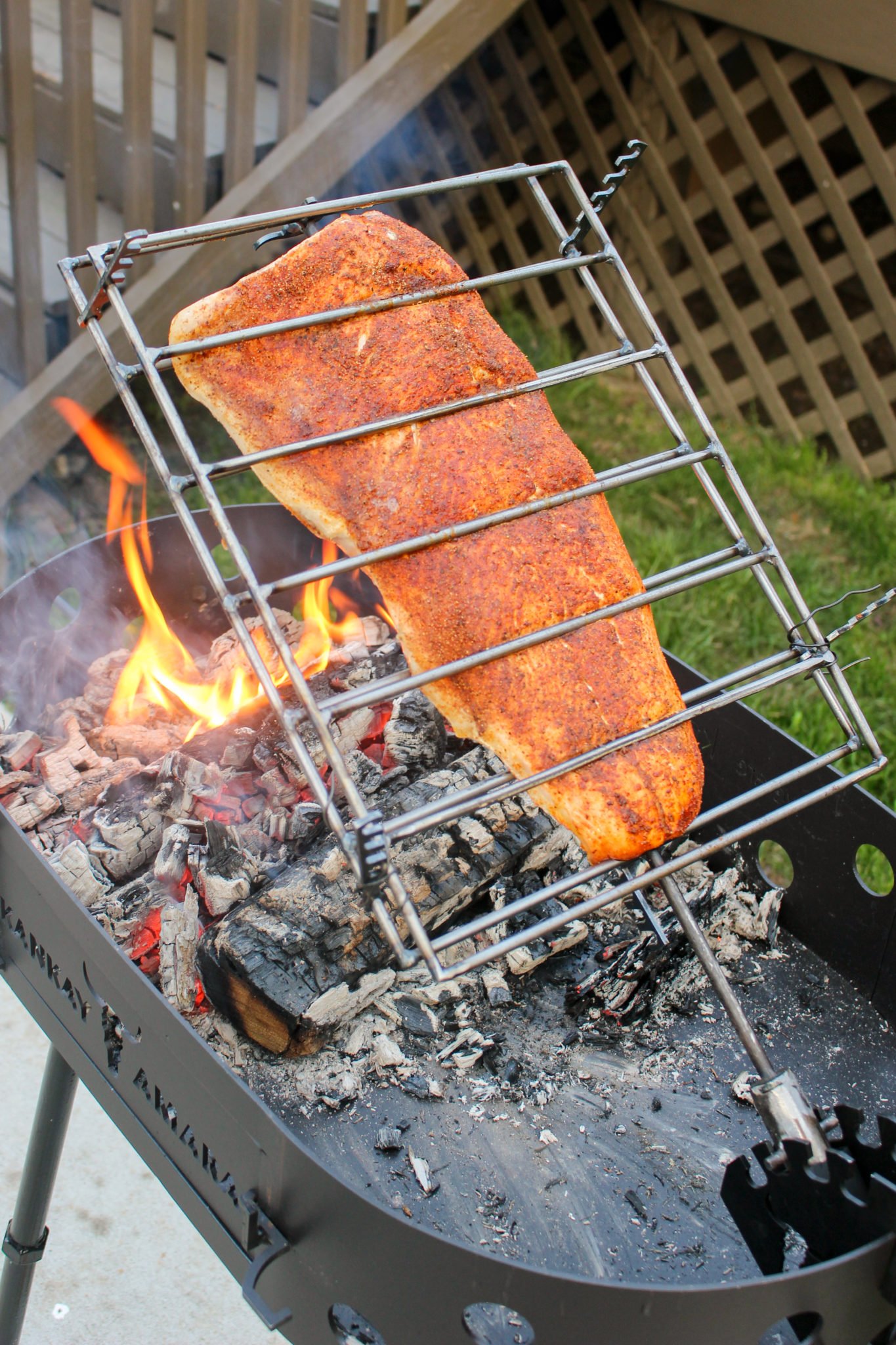 Grilled Salmon with Avocado Crema