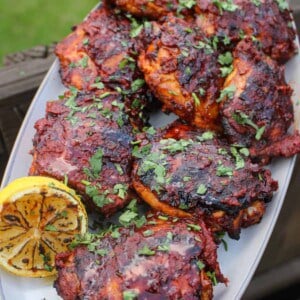 Grilled Hot Chili Chicken Thighs