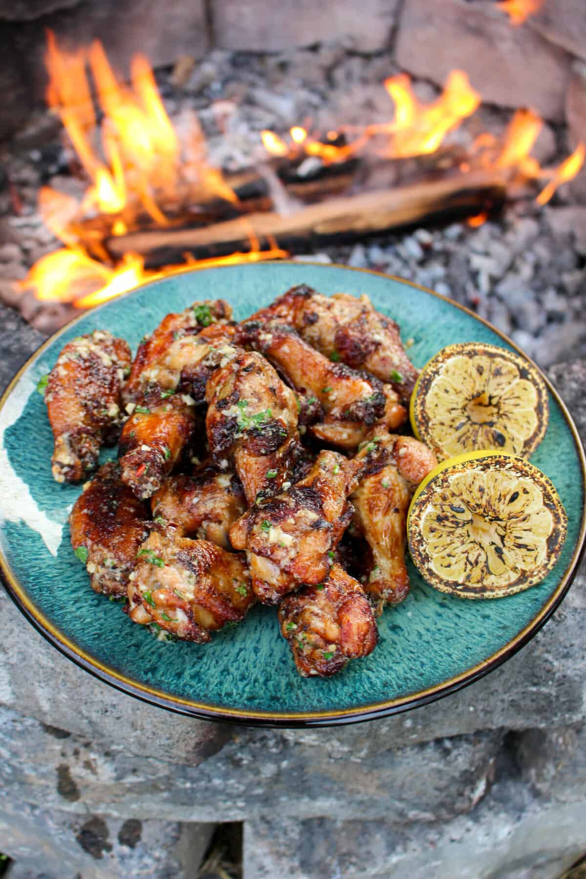 Garlic Parmesan and Beer Wings