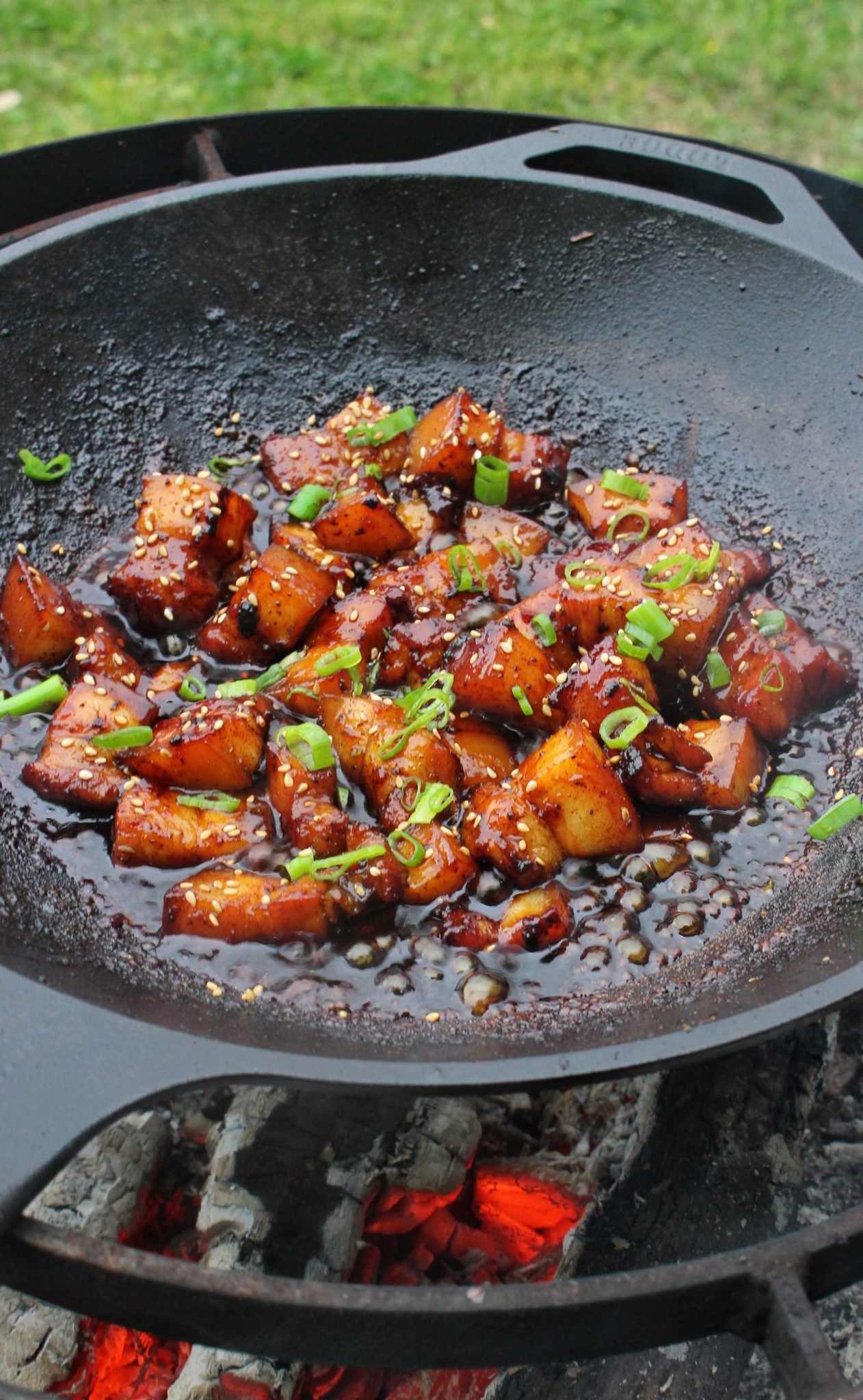 Sriracha Bourbon Pork Belly