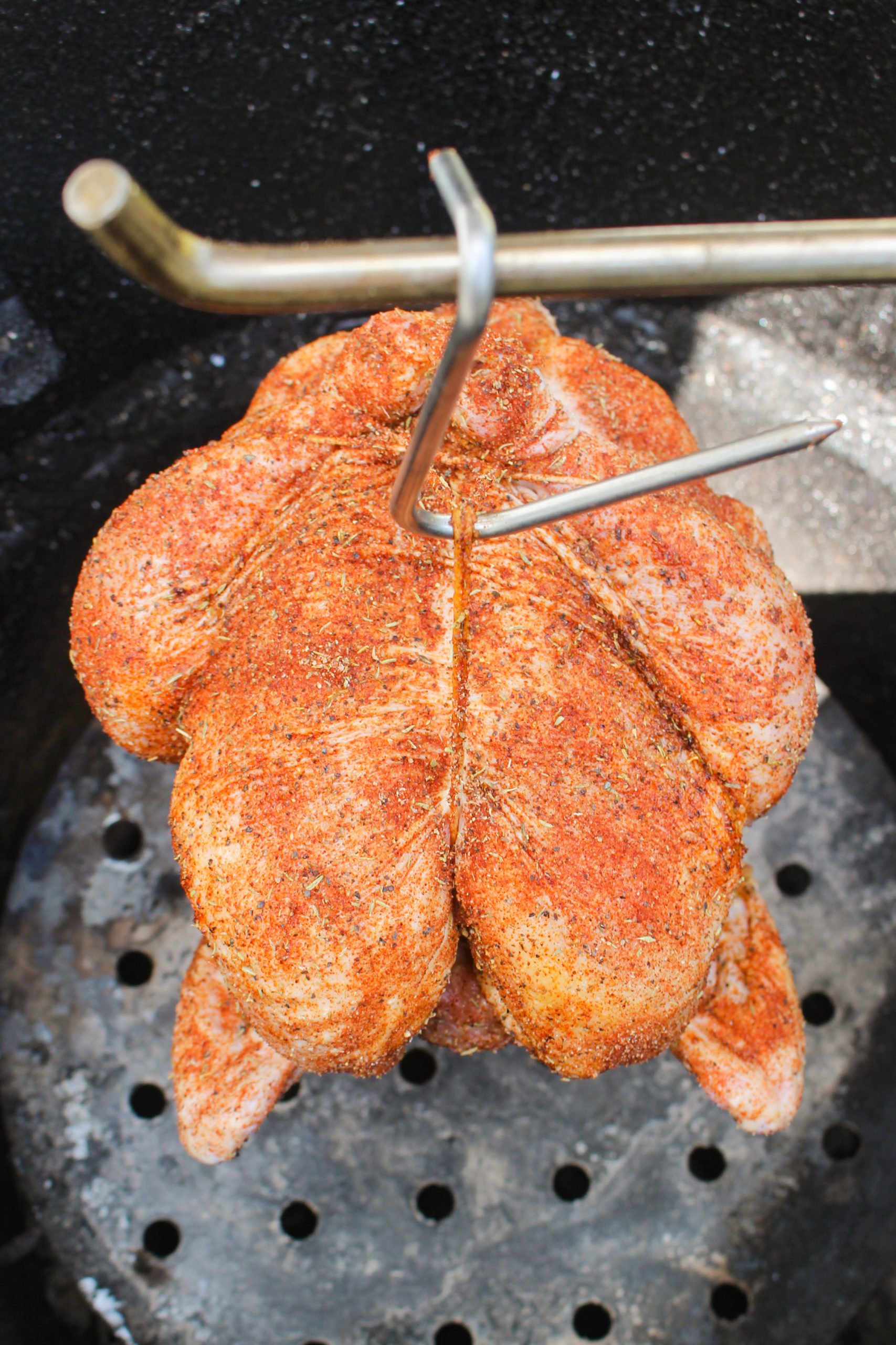 Smoked Hanging Chicken