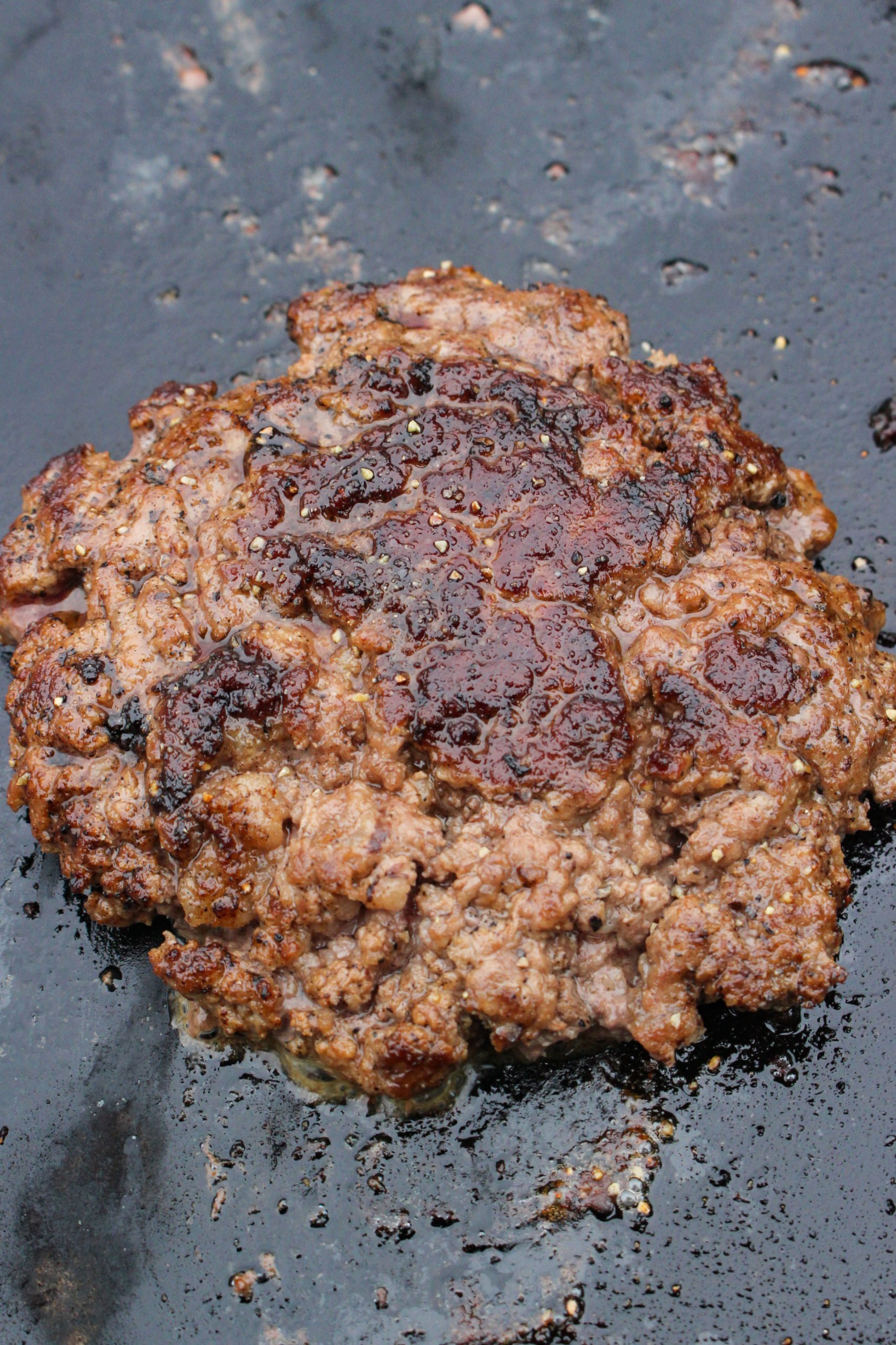 Peanut Butter and Jelly Smash Burgers - Over The Fire Cooking