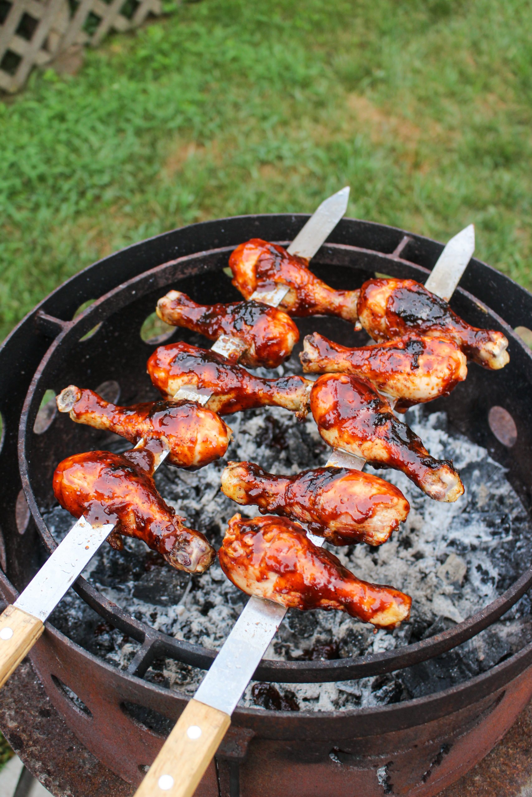 Cherry Coke Chicken Skewers