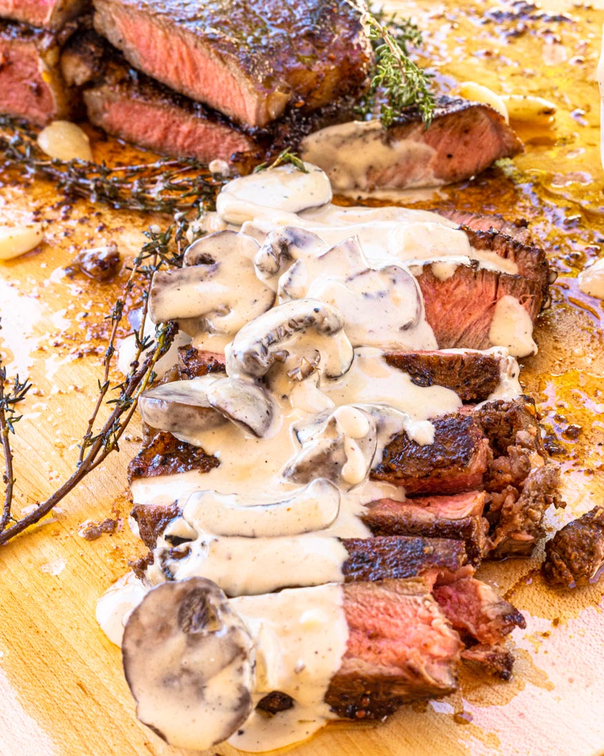 Steak Gorgonzola is ready to enjoy! 