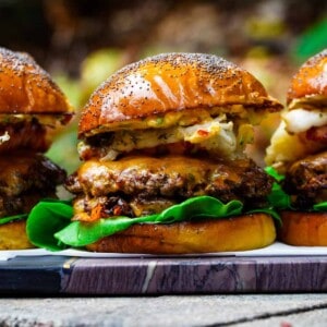 Surf and Turf Butter Burger - Over The Fire Cooking